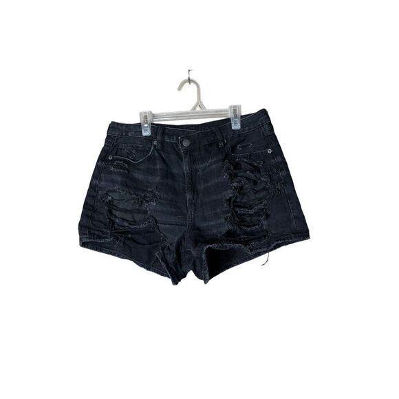 American Eagle Distressed Mom Shorts Size 10 - Picture 1 of 9
